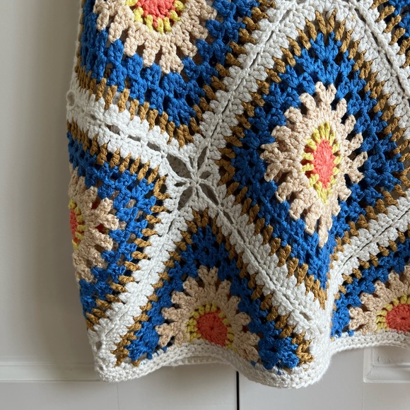 Lumiere Crochet Crop Tank Top, Size S, Multi-Colored - Picture 5 of 10